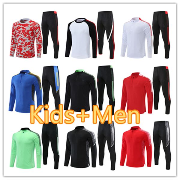 2022 men and kids football tracksuits training suit jerseys jacket sets soccer tracksuit jogging kit chandal futbol survetement foot sportsw, Black
2022 men and kids football tracksuits training suit jerseys jacket sets soccer tracksuit jogging kit chandal futbol survetement foot sportsw, Black