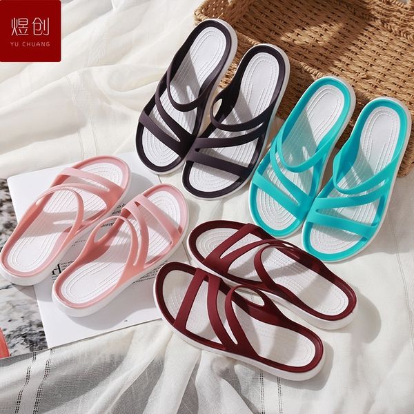 2021 summer new slippers women seaside nonslip wearresistant quickdrying beach shoes wear personalized sandals 210301, Black
2021 summer new slippers women seaside nonslip wearresistant quickdrying beach shoes wear personalized sandals 210301, Black