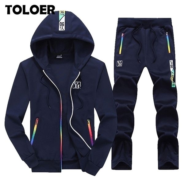 brand men's set spring autumn men sportswear 2 piece set sportingtrack suits jacketpant sweatsuit male hooded tracksuit set 201128, Gray
brand men's set spring autumn men sportswear 2 piece set sportingtrack suits jacketpant sweatsuit male hooded tracksuit set 201128, Gray