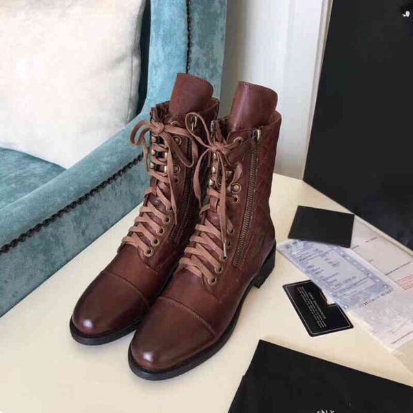 boots interlocking brown biker flats boots vintage leather lace-up shoes combat boot buckle low heel martin booties ankle luxury designers b, Black
boots interlocking brown biker flats boots vintage leather lace-up shoes combat boot buckle low heel martin booties ankle luxury designers b, Black