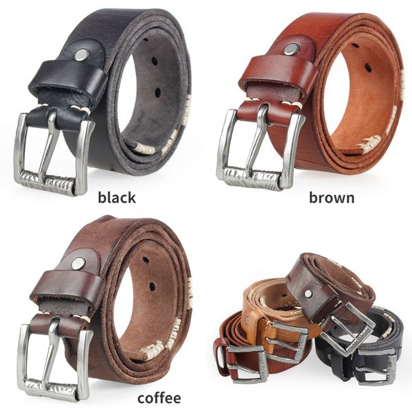 elling cow genuine leather belts for men jeans do old rusty pin buckle retro vintage mens male cowboy belt ceinture homme designer classic l, Black;brown
elling cow genuine leather belts for men jeans do old rusty pin buckle retro vintage mens male cowboy belt ceinture homme designer classic l, Black;brown