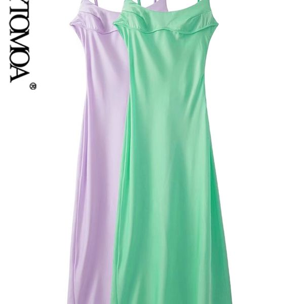 women fashion backless slit satin midi dress vintage thin adjustable straps side zipper female dresses vestidos mujer 220526, Black;gray
women fashion backless slit satin midi dress vintage thin adjustable straps side zipper female dresses vestidos mujer 220526, Black;gray