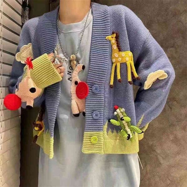 women's hoodies sweatshirts design sense handmade three-dimensional crocheted animal knitted cardigan women's autumn and winter st, Black
women's hoodies sweatshirts design sense handmade three-dimensional crocheted animal knitted cardigan women's autumn and winter st, Black