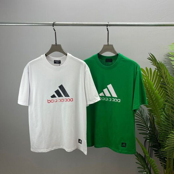 men and women designer tide t shirts chest letter laminated print short sleeve high street loose oversize casual t-shirt 100% pure cotton f, Black;brown
men and women designer tide t shirts chest letter laminated print short sleeve high street loose oversize casual t-shirt 100% pure cotton f, Black;brown