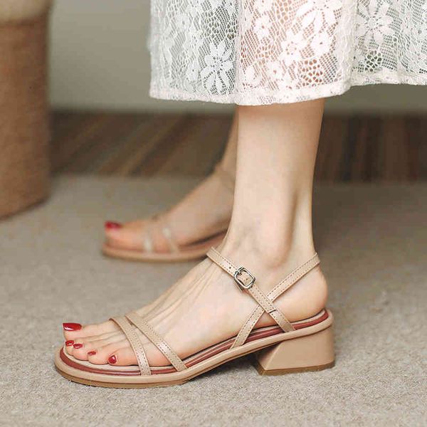 sandals leather sandals women's summer middle heel one line buckle versatile thick student fairy roman shoes 8sdu, Black
sandals leather sandals women's summer middle heel one line buckle versatile thick student fairy roman shoes 8sdu, Black