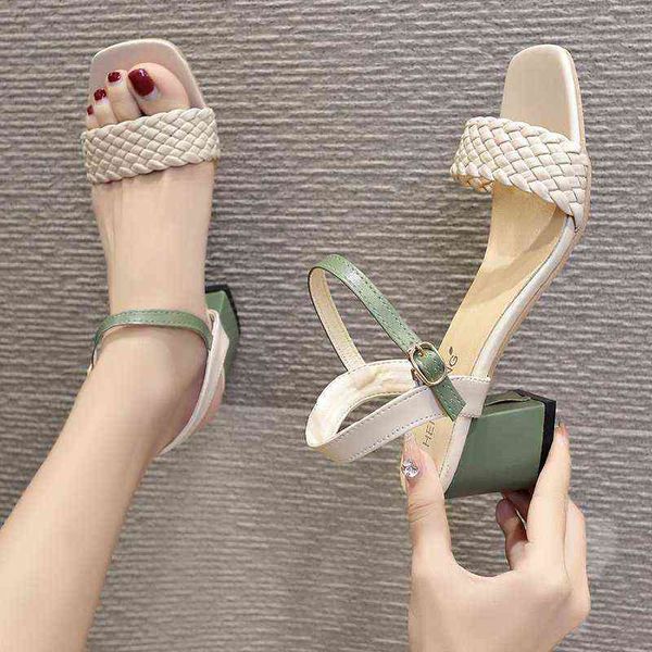 2022 women sandals summer open toe shoes fashion crude square heel beach lady female weave wedges casual shoes size 34 36 39 43 y220409, Black
2022 women sandals summer open toe shoes fashion crude square heel beach lady female weave wedges casual shoes size 34 36 39 43 y220409, Black