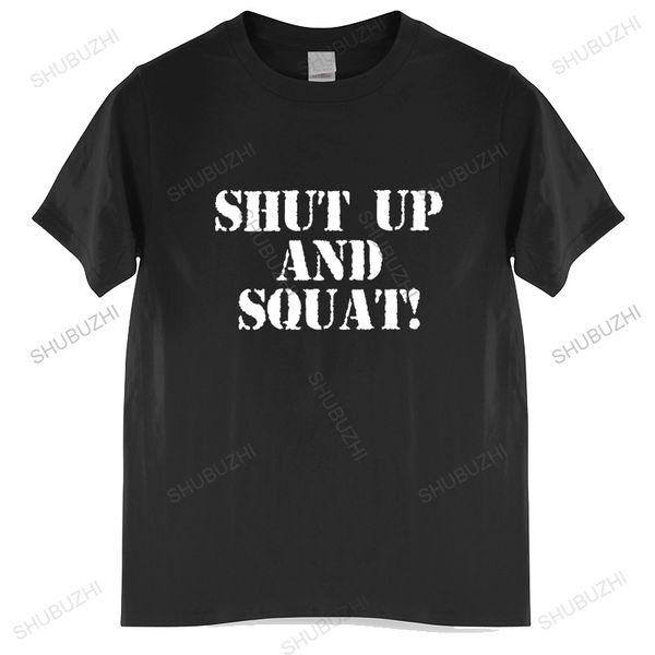 men t-shirts shut up and squat novelty tees short sleeve gym fit fitness bodybuilding t shirts crewneck clothes printed 220809, White;black
men t-shirts shut up and squat novelty tees short sleeve gym fit fitness bodybuilding t shirts crewneck clothes printed 220809, White;black