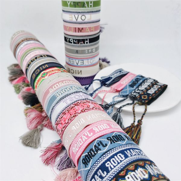 personalized ribbon hand rope letter bracelet woven national style jewelry, Golden;silver
personalized ribbon hand rope letter bracelet woven national style jewelry, Golden;silver