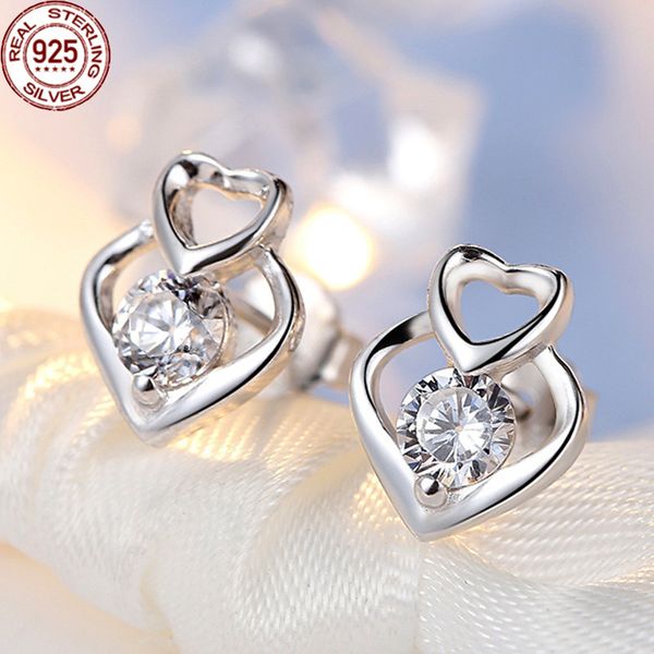 new arrival s925 silver ear nail female korean jewelry temperament double love minority design heart language earrings charm girls girl frie, Golden
new arrival s925 silver ear nail female korean jewelry temperament double love minority design heart language earrings charm girls girl frie, Golden