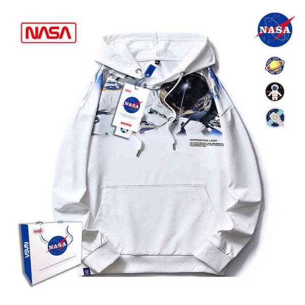 hoodies sweatshirts designer hoodie nasa website co branded new men's sweater spring and autumn 2022 youth hooded loose national fashio, Black 
hoodies sweatshirts designer hoodie nasa website co branded new men's sweater spring and autumn 2022 youth hooded loose national fashio, Black