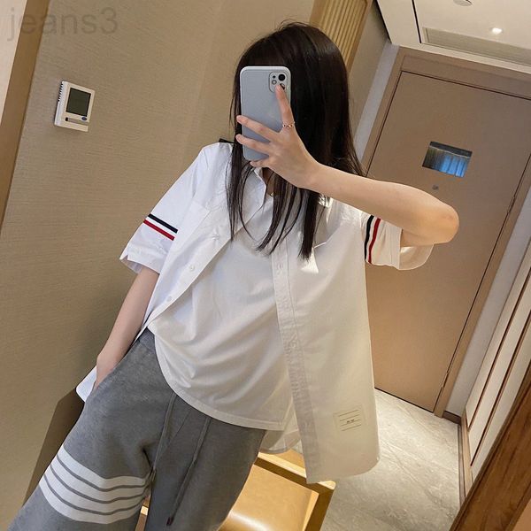 women's polos designer tb stripe ribbon loose short sleeve shirt women's 22 summer new korean college style net red casual fashion, White
women's polos designer tb stripe ribbon loose short sleeve shirt women's 22 summer new korean college style net red casual fashion, White