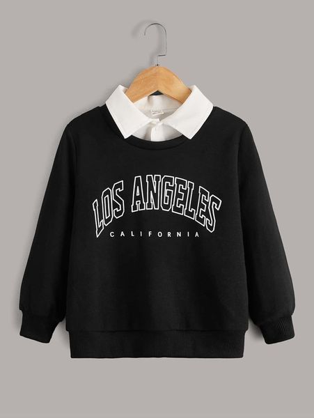 toddler boys drop shoulder letter pattern pullover without shirt she, Black
toddler boys drop shoulder letter pattern pullover without shirt she, Black