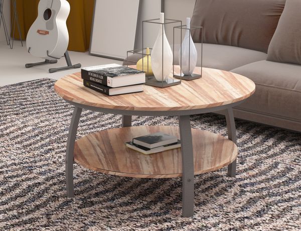 living room furniture 2-tier double panel round coffee table 3d texture metal legs and storage shelf
living room furniture 2-tier double panel round coffee table 3d texture metal legs and storage shelf