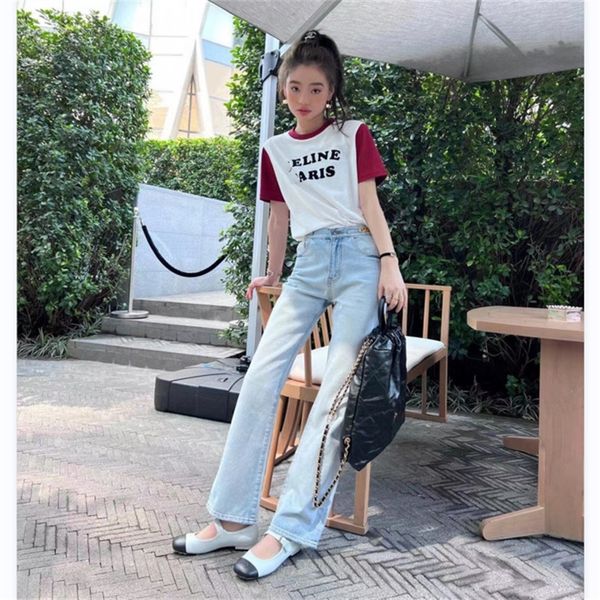 summer new color contrast short sleeved slim flocking versatile t-shirt fashion women, White
summer new color contrast short sleeved slim flocking versatile t-shirt fashion women, White