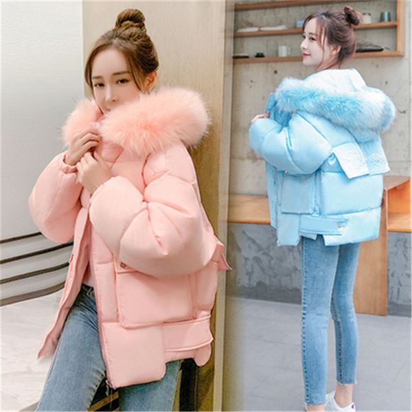 fashion new winter women's cotton jacket student short coats padded loose down cotton jacket korean warm women outerwear parkas 201109, Black
fashion new winter women's cotton jacket student short coats padded loose down cotton jacket korean warm women outerwear parkas 201109, Black