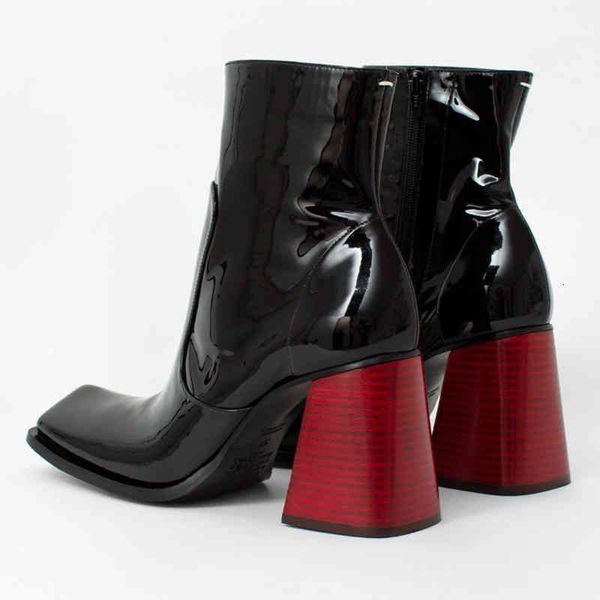 boots patent leather high heel short boots women's autumn and winter plush square head tube zipper thick thin knight, Black
boots patent leather high heel short boots women's autumn and winter plush square head tube zipper thick thin knight, Black