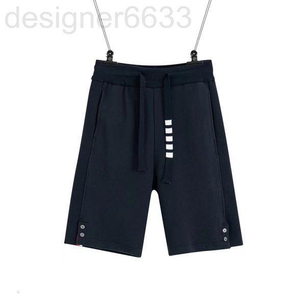 men's pants designer high set four bar yarn dyed version tb style drawstring ribbon five point casual pants for lovers loose yuan stand, Black 
men's pants designer high set four bar yarn dyed version tb style drawstring ribbon five point casual pants for lovers loose yuan stand, Black