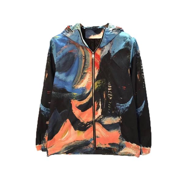 european and american men's wear summer 2022 new long sleeve hooded zipper graffiti print fashionable trench jacket, Black;brown
european and american men's wear summer 2022 new long sleeve hooded zipper graffiti print fashionable trench jacket, Black;brown