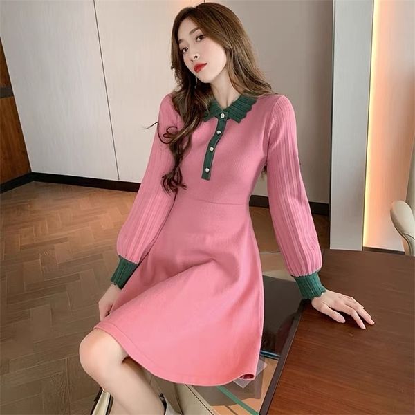 fall winter runway hepburn elegant sweet vintage women knitted luxury sweater lantern sleeve patchwork dress vestidos 220817, Black;gray
fall winter runway hepburn elegant sweet vintage women knitted luxury sweater lantern sleeve patchwork dress vestidos 220817, Black;gray