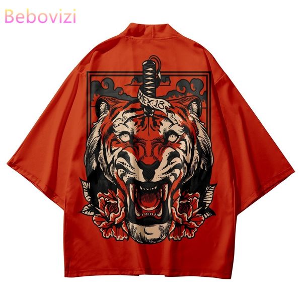 red tiger sword print shirts coat traditional kimono men women yukata japanese style cardigan cosplay haori clothing plus size
red tiger sword print shirts coat traditional kimono men women yukata japanese style cardigan cosplay haori clothing plus size