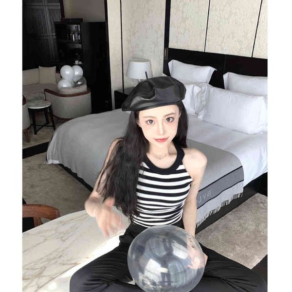 women's tanks & camis net red same style versatile elegant black and white knitted striped vest women's inner french chic suspende
women's tanks & camis net red same style versatile elegant black and white knitted striped vest women's inner french chic suspende