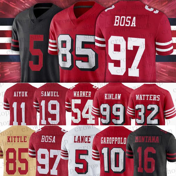 85 george kittle football jerseys trey lance nick bosa deebo samuel brandon aiyuk colin kaepernick joe montana javon kinlaw ricky watters, Black
85 george kittle football jerseys trey lance nick bosa deebo samuel brandon aiyuk colin kaepernick joe montana javon kinlaw ricky watters, Black