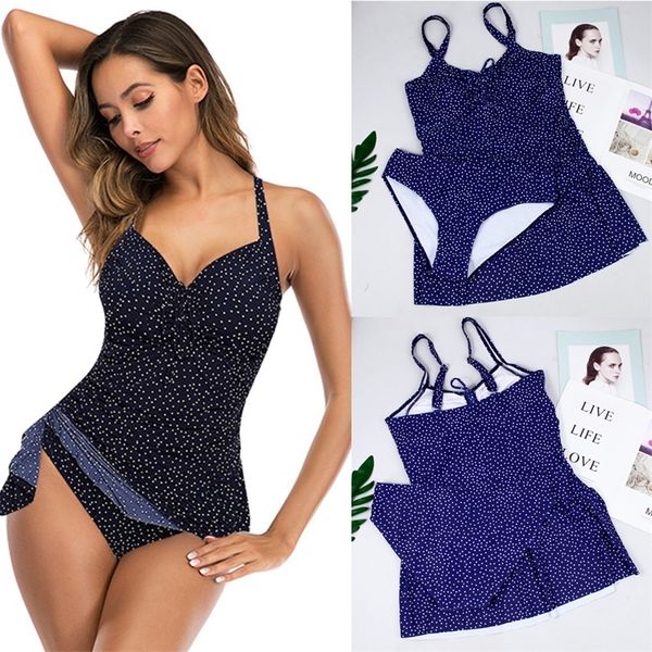 dot print tankini set swim plus size swimwear women swimsuit vintage 2020 push up beach bathing suit female bandage monokini 5xl t200708, White;black
dot print tankini set swim plus size swimwear women swimsuit vintage 2020 push up beach bathing suit female bandage monokini 5xl t200708, White;black