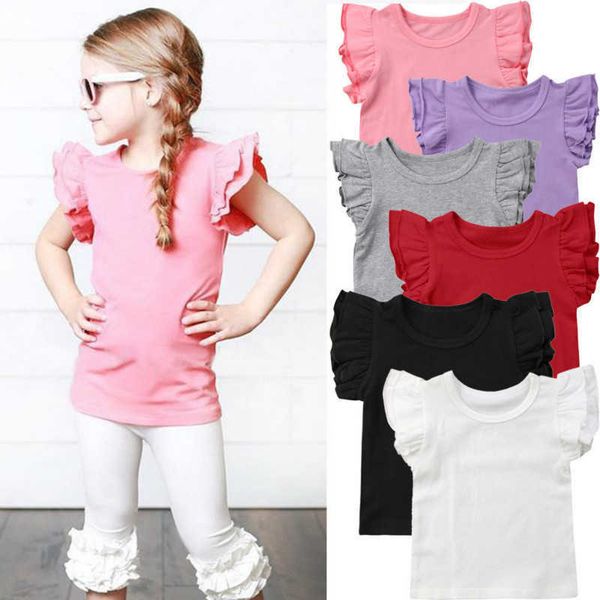 0-6y cute newborn toddler t-shirts kids baby girl t shirts clothes fly sleeve solid color cotton t-shirt tee outfits summer, Blue
0-6y cute newborn toddler t-shirts kids baby girl t shirts clothes fly sleeve solid color cotton t-shirt tee outfits summer, Blue