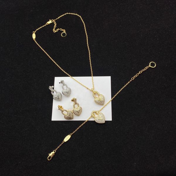 luxury designers necklace fashion women's charm jewelry luxury heart crystal rhinestone necklaces earring bracelet chain gift for girlf, Black
luxury designers necklace fashion women's charm jewelry luxury heart crystal rhinestone necklaces earring bracelet chain gift for girlf, Black