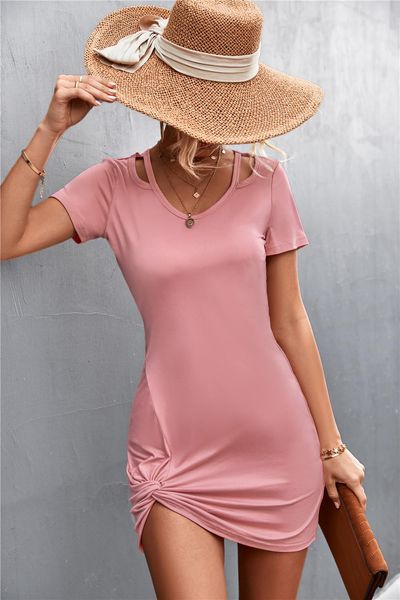 solid color kink hollow tight dress slim v neck short sleeve out summer women vestido trajes ropa mujer, Black;gray
solid color kink hollow tight dress slim v neck short sleeve out summer women vestido trajes ropa mujer, Black;gray