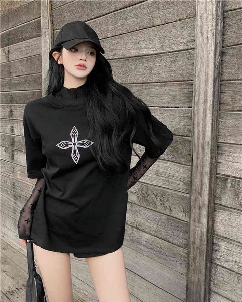 high-quality women's clothing independent designer brand smfk new eternal t-shirt 2022 summer minority ins cross dark short sleeve loos, White
high-quality women's clothing independent designer brand smfk new eternal t-shirt 2022 summer minority ins cross dark short sleeve loos, White