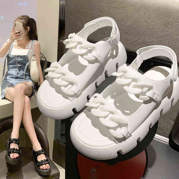 sandals women s summer fashion wedge platform sandals trend chain buckle high heels casual beach roman shoes 220704, Black
sandals women s summer fashion wedge platform sandals trend chain buckle high heels casual beach roman shoes 220704, Black