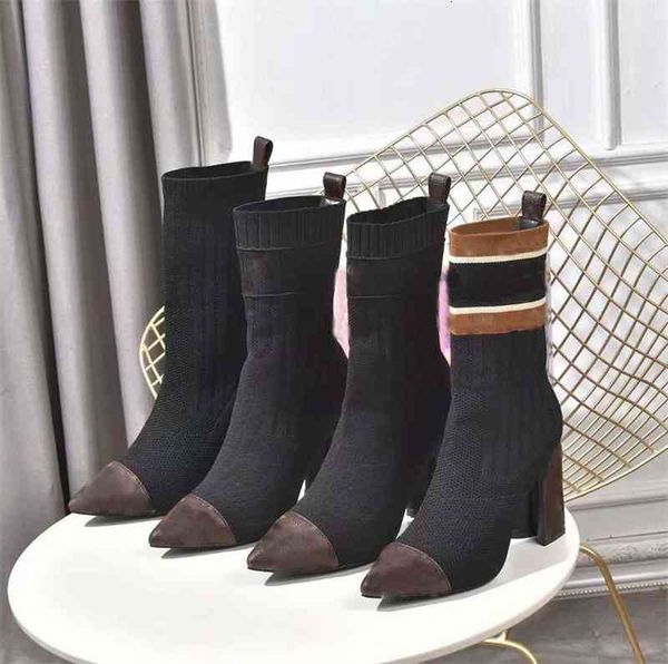 boots designer socks laureate knitted elastic knitting chunky high heels shoes winter party women pointed toes ankle boot lady letter, Black
boots designer socks laureate knitted elastic knitting chunky high heels shoes winter party women pointed toes ankle boot lady letter, Black