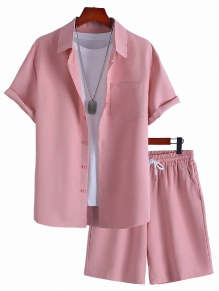 men one pocket front shirt & shorts without tee g2ak#, Gray 
men one pocket front shirt & shorts without tee g2ak#, Gray