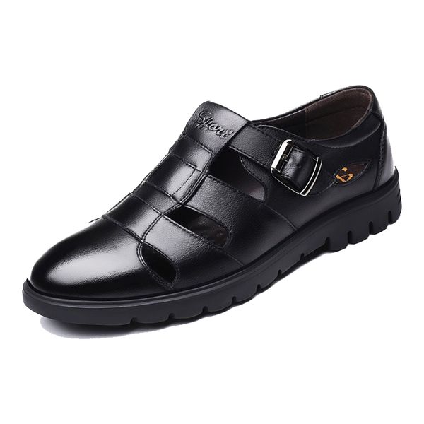 summer men hollow leather sandals breathable soft bottom comfortable sandals outdoor casual sandals, Black
summer men hollow leather sandals breathable soft bottom comfortable sandals outdoor casual sandals, Black