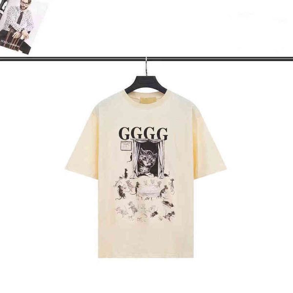 75% off factory direct online 2022 new luxury fashion g short sleeve men's and women's party cat pure cotton ins fashion casual lo, Black 
75% off factory direct online 2022 new luxury fashion g short sleeve men's and women's party cat pure cotton ins fashion casual lo, Black