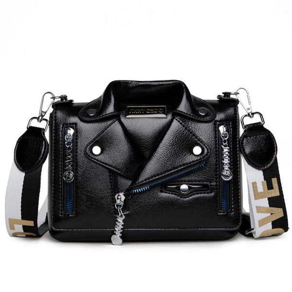 evening bags fashion jacket style shoulder for women 2022 new leather ladies crossbody bag brand designer luxury handbags y0510 
evening bags fashion jacket style shoulder for women 2022 new leather ladies crossbody bag brand designer luxury handbags y0510