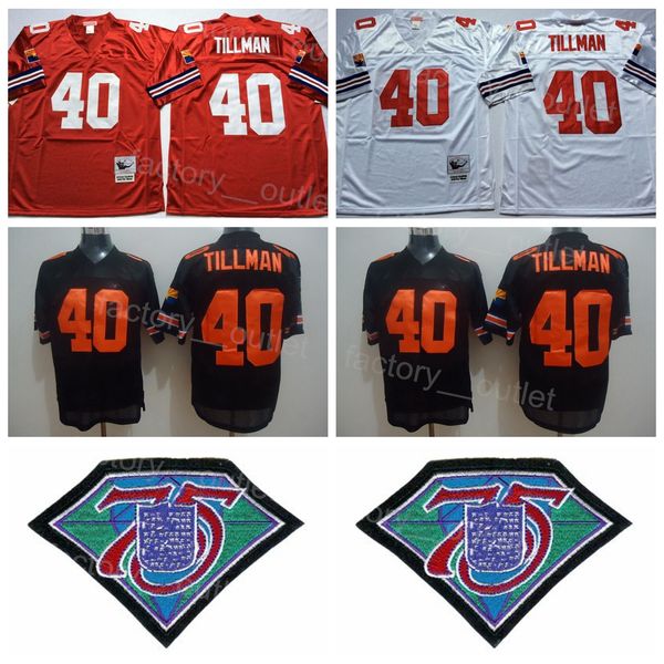 mitchell and ness throwback football vintage 40 pat tillman jersey men 75th anniversary retro black red white color team stitched for sport
mitchell and ness throwback football vintage 40 pat tillman jersey men 75th anniversary retro black red white color team stitched for sport