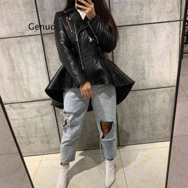 2021 winter fashion women motorcycle faux leather jackets ladies long sleeve autumn winter biker zippers streetwear black coat l220728
2021 winter fashion women motorcycle faux leather jackets ladies long sleeve autumn winter biker zippers streetwear black coat l220728
