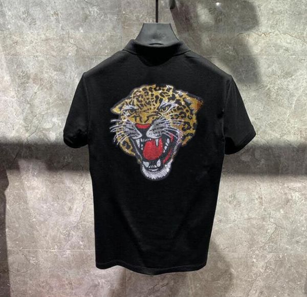new brand men's polo shirts asian size tiger drill pattern summer comfortable wear, White;black
new brand men's polo shirts asian size tiger drill pattern summer comfortable wear, White;black