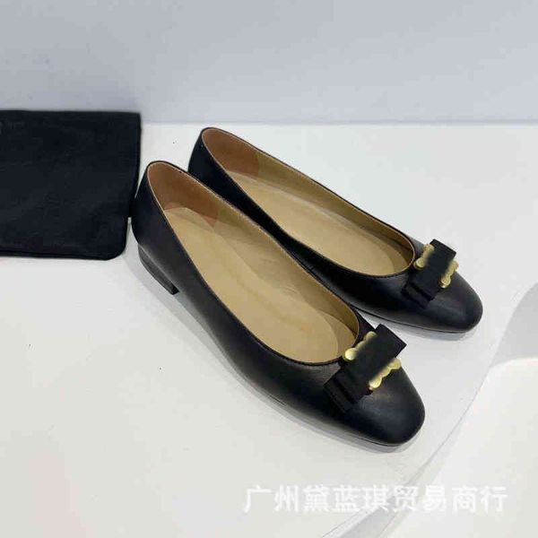 slippers spring and summer sheepskin bow metal buckle round head low shal mouth heel ballet shoes comfortable single women's, Black
slippers spring and summer sheepskin bow metal buckle round head low shal mouth heel ballet shoes comfortable single women's, Black