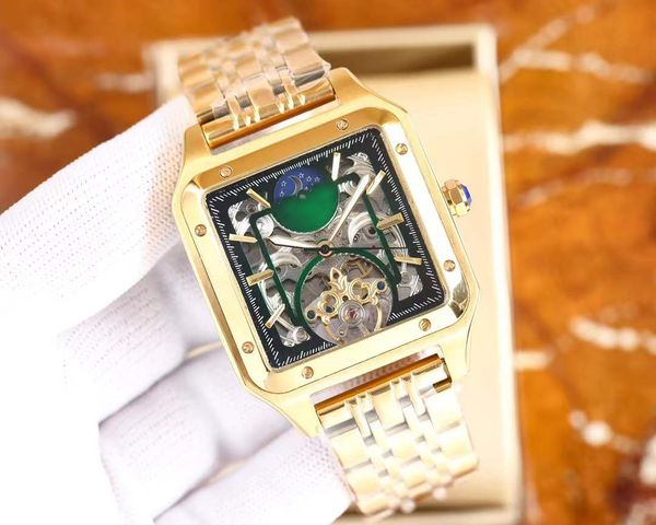 luxury watch for men hollow automatic mechanical watch waterproof stainless steel business watches, Slivery;brown
luxury watch for men hollow automatic mechanical watch waterproof stainless steel business watches, Slivery;brown