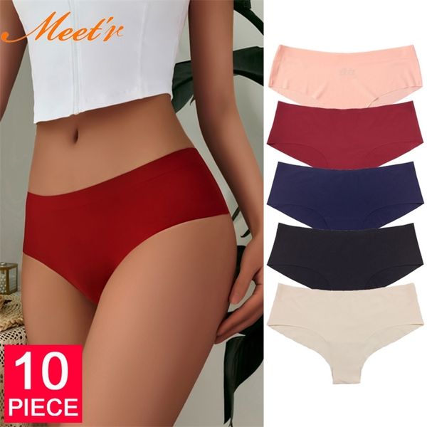 meet'r 10 pcs/lot seamless panty set underwear female comfort intimates fashion low-rise briefs 5 colors lingerie drop 220426, Black;pink
meet'r 10 pcs/lot seamless panty set underwear female comfort intimates fashion low-rise briefs 5 colors lingerie drop 220426, Black;pink