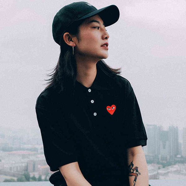 japanese love polo shirt women's cotton short sleeve lapel chuanjiuchao embroidery couple parent-child loose baoling, White;black
japanese love polo shirt women's cotton short sleeve lapel chuanjiuchao embroidery couple parent-child loose baoling, White;black