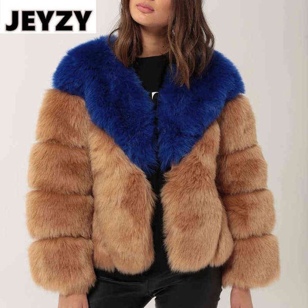 winter patchwork thick warm faux fur coat women contrast color fake fur jacket luxury fashion ladies cozy furry jackets overcoat t220810, Black
winter patchwork thick warm faux fur coat women contrast color fake fur jacket luxury fashion ladies cozy furry jackets overcoat t220810, Black