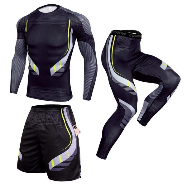 running sets men's cycling clothes fitness basketball training sports suit three-piece compression breathable, Black;blue
running sets men's cycling clothes fitness basketball training sports suit three-piece compression breathable, Black;blue