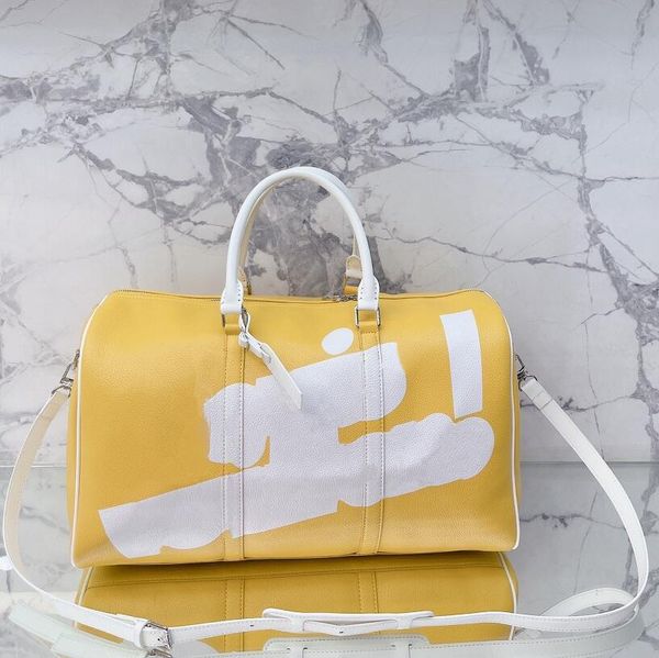 designer duffle bag leather letter printing handbag large capacity sport bags yellow white portable weekend travelling bag shoulder cross bo
designer duffle bag leather letter printing handbag large capacity sport bags yellow white portable weekend travelling bag shoulder cross bo