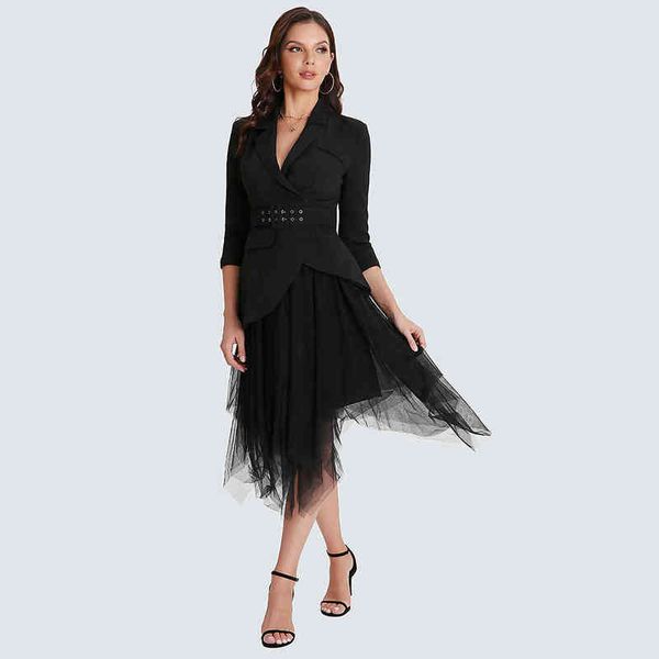 2021 office lady patchwork mesh blazer dresses fashion elegant dress blazer for women t220729, Gray
2021 office lady patchwork mesh blazer dresses fashion elegant dress blazer for women t220729, Gray