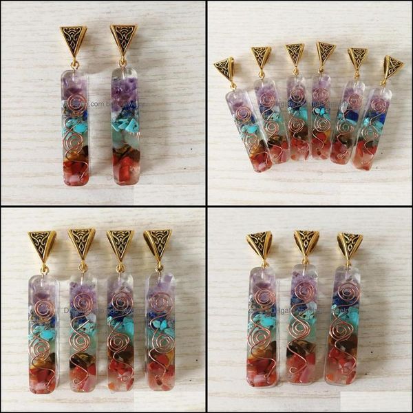 charms colorf chakras amethysts lapis lazi 7 colors stone pillar pendants healing crystal hangings fashion jewelry making bdejewelry dhqv7, Bronze;silver
charms colorf chakras amethysts lapis lazi 7 colors stone pillar pendants healing crystal hangings fashion jewelry making bdejewelry dhqv7, Bronze;silver