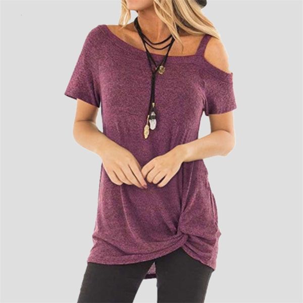 t shirt women cold shoulder short sleeve summer tee shirts clothes fashion tie long tees female camiseta 220624, White
t shirt women cold shoulder short sleeve summer tee shirts clothes fashion tie long tees female camiseta 220624, White
